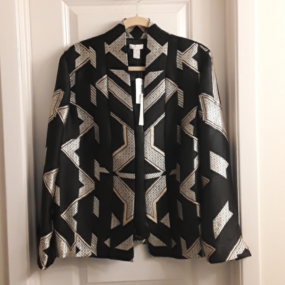 Black and gold emboss jacket